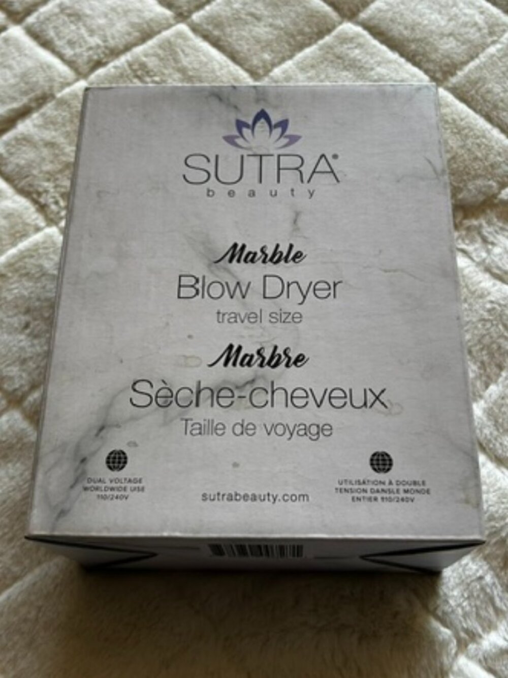 New Sutra Beauty Marble Travel Size Blow Dryer